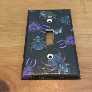 Witchy Gothic Decor Scarab Beetle and Toad Toggle Light Switch Cover